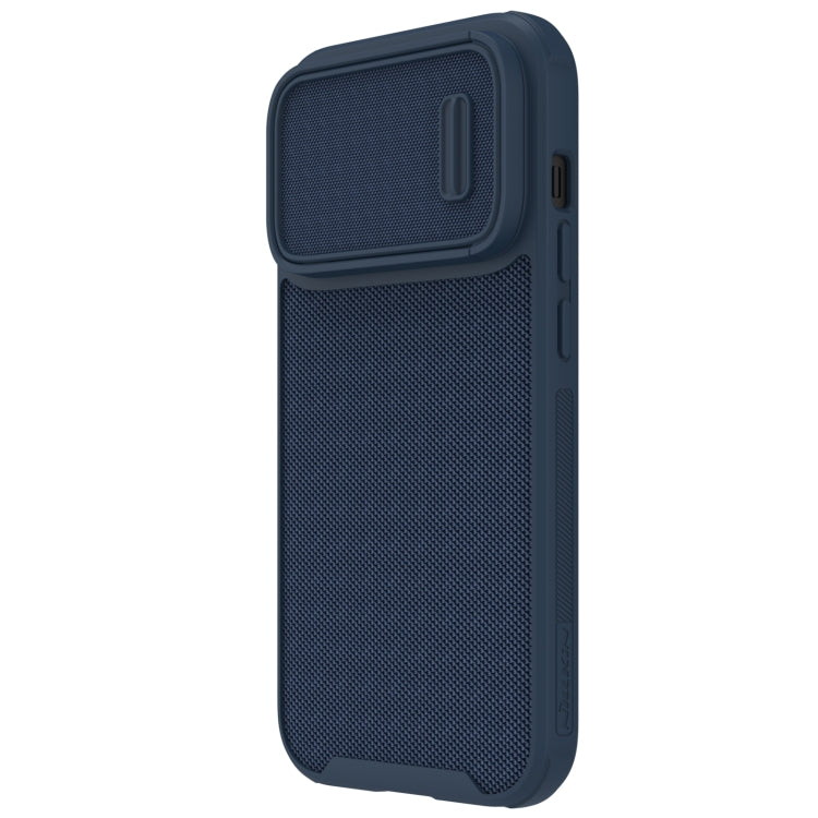 For iPhone 14 Pro Max NILLKIN 3D Textured Camshield PC + TPU Phone Case(Blue) - iPhone 14 Pro Max Cases by NILLKIN | Online Shopping UK | buy2fix