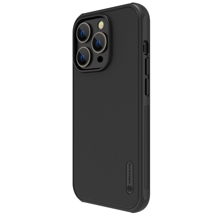 For iPhone 14 Pro Max NILLKIN Frosted Shield Pro Magsafe Phone Case(Black) - iPhone 14 Pro Max Cases by NILLKIN | Online Shopping UK | buy2fix