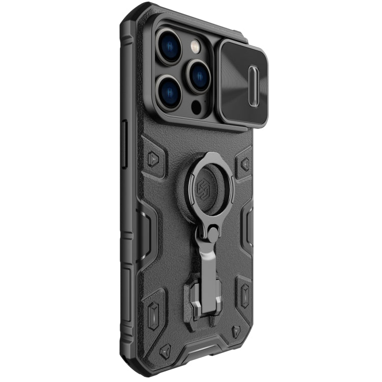 For iPhone 14 Pro NILLKIN Shockproof CamShield Armor Protective Case(Black) - iPhone 14 Pro Cases by NILLKIN | Online Shopping UK | buy2fix