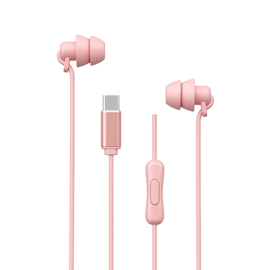 WEKOME YB02 SHQ Series In-Ear Sleep Wired Earphone, Plug Type:Type-C(Pink) - Type-C Earphone by WK | Online Shopping UK | buy2fix
