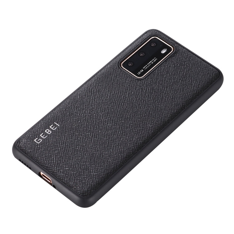 For Huawei P40 GEBEI Full-coverage Shockproof Leather Protective Case(Black) - Huawei Cases by GEBEI | Online Shopping UK | buy2fix