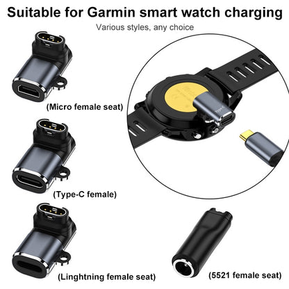 For Garmin Watch Charging Adapter, Interface:DC5.5 x 2.1 90 Elbow - Smart Wear by buy2fix | Online Shopping UK | buy2fix