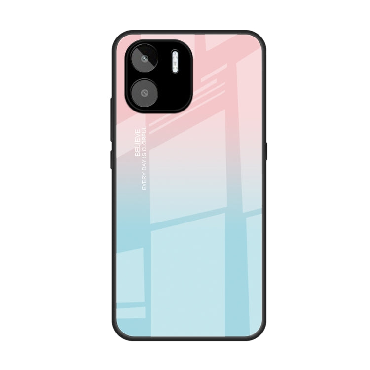 For Xiaomi Redmi A1 4G Colorful Painted Glass Phone Case(Blue Sky) - Xiaomi Cases by buy2fix | Online Shopping UK | buy2fix
