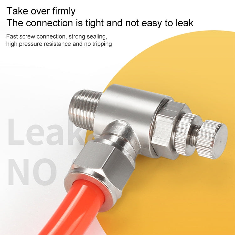 SL12-04 LAIZE Nickel Plated Copper Trachea Quick Fitting Throttle Valve Lock Female Connector - Interface Series by LAIZE | Online Shopping UK | buy2fix