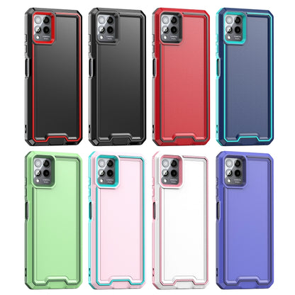 For T-Mobile Revvl 6 Pro 5G Armour Two-color TPU + PC Phone Case(Pink+Blue) - More Brand by buy2fix | Online Shopping UK | buy2fix
