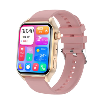 Ochstin 5HK28 1.78 inch Square Screen Silicone Strap Smart Watch Supports Bluetooth Call Function/Blood Oxygen Monitoring(Pink) - Smart Watches by OCHSTIN | Online Shopping UK | buy2fix