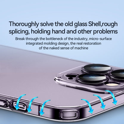 For iPhone 14 Pro SULADA Crystal Steel Series TPU Transparent Phone Case(Transparent) - iPhone 14 Pro Cases by SULADA | Online Shopping UK | buy2fix