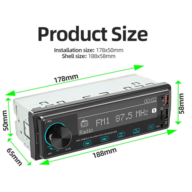 2.5D Touch Screen Car MP3 Player Radio Support Bluetooth Positioning Find Car - In Car by buy2fix | Online Shopping UK | buy2fix