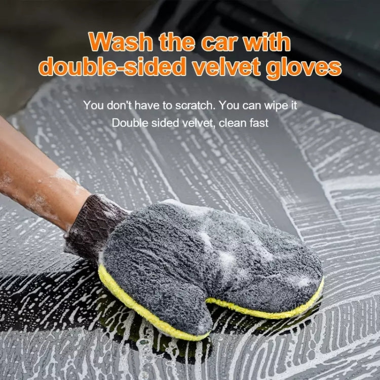 Soft Coral Fleece Motorcycle Car Cleaning Gloves - In Car by buy2fix | Online Shopping UK | buy2fix