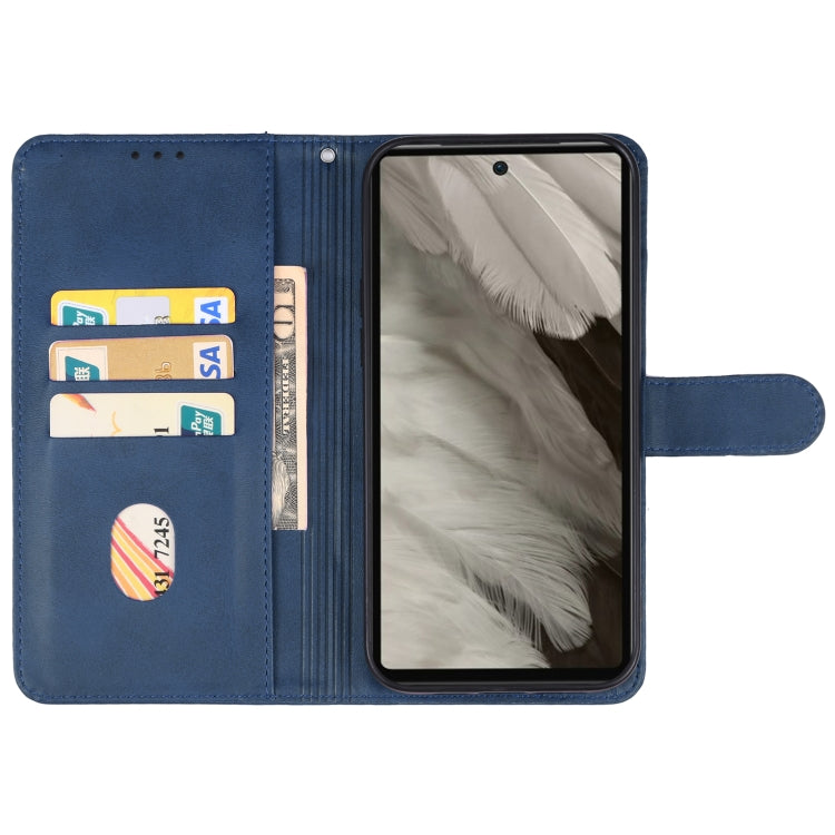 For Google Pixel 7a Leather Phone Case(Blue) - Google Cases by buy2fix | Online Shopping UK | buy2fix