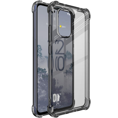 For Nokia X30 5G imak Shockproof Airbag TPU Phone Case(Transparent Black) - Nokia Cases by imak | Online Shopping UK | buy2fix