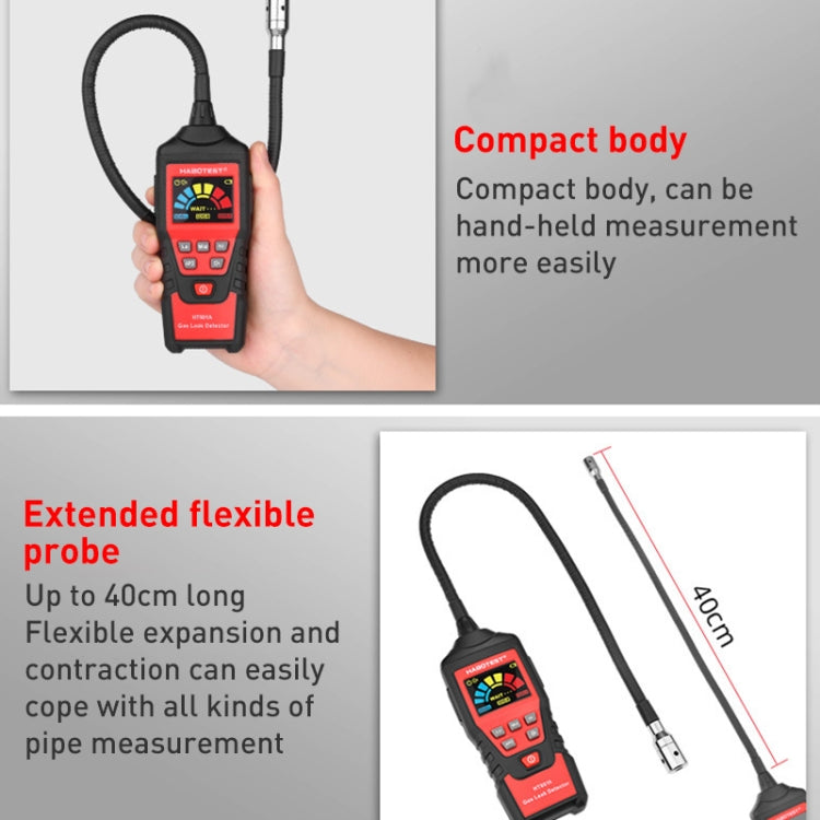 HABOTESA HT601B Combustible Gas Detector Thousand Battery Model with Numerical Display - Consumer Electronics by buy2fix | Online Shopping UK | buy2fix