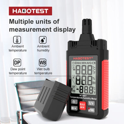 HABOTEST HT607 Portable Handheld Temperature Humidity Tester - Electronic Test by HABOTEST | Online Shopping UK | buy2fix