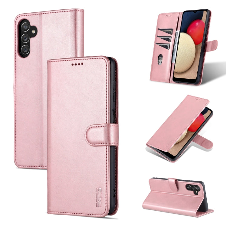 For Samsung Galaxy A14 5G AZNS Skin Feel Calf Texture Flip Leather Phone Case(Rose Gold) - Galaxy Phone Cases by AZNS | Online Shopping UK | buy2fix