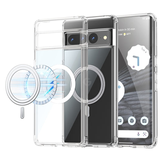 For Google Pixel 7 Pro Transparent Frosted MagSafe Phone Case - Google Cases by buy2fix | Online Shopping UK | buy2fix