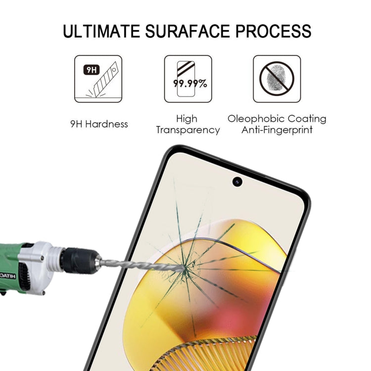 For Motorola Moto G73 25pcs Full Glue Full Screen Tempered Glass Film - Motorola Tempered Glass by buy2fix | Online Shopping UK | buy2fix