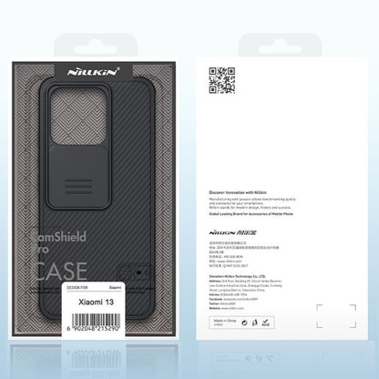 For Xiaomi 13 Pro NILLKIN CamShield Pro PC Phone Case(Black) - 13 Pro Cases by NILLKIN | Online Shopping UK | buy2fix