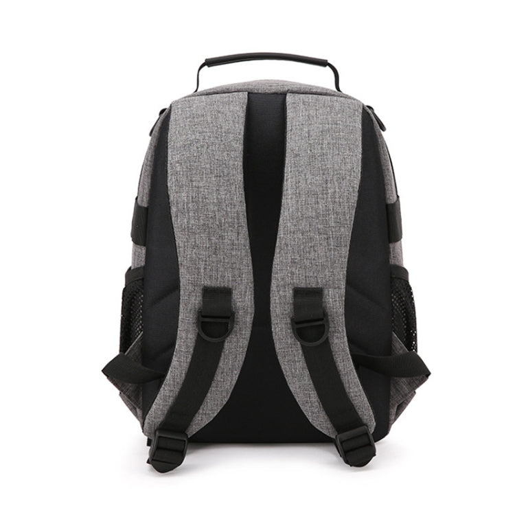 Small Waterproof Camera Backpack Shoulders SLR Camera Bag(Grey) - Backpack by buy2fix | Online Shopping UK | buy2fix