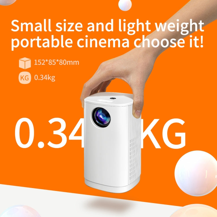 T1 480x360 800 Lumens Portable Mini LED Projector, Specification:EU Plug(White) - Consumer Electronics by buy2fix | Online Shopping UK | buy2fix