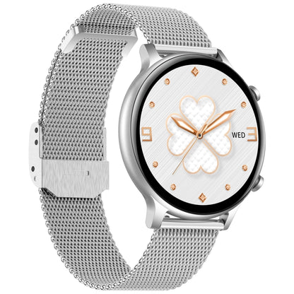 HT12 1.32 inch Steel Band IP67 Waterproof Smart Watch, Support Bluetooth Calling / Sleep Monitoring(Silver) - Smart Wear by buy2fix | Online Shopping UK | buy2fix