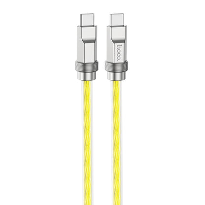 hoco U113 100W USB-C/Type-C to USB-C/Type-C Silicone Data Cable, Length: 1m(Gold) -  by hoco | Online Shopping UK | buy2fix