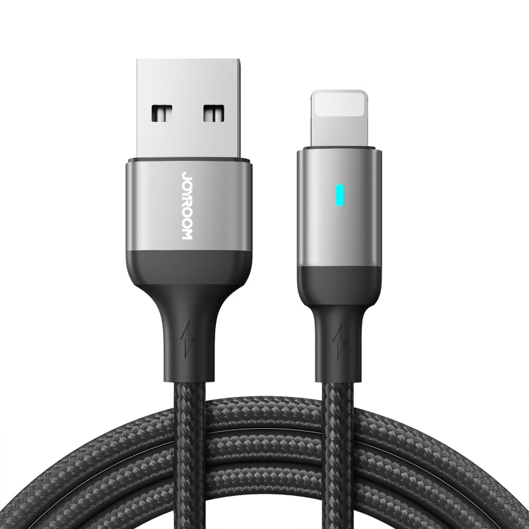 JOYROOM S-UL012A10 Extraordinary Series 2.4A USB-A to 8 Pin Fast Charging Data Cable, Cable Length:1.2m(Black) - Normal Style Cable by JOYROOM | Online Shopping UK | buy2fix