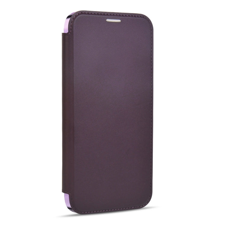 For Samsung Galaxy S23+ 5G MagSafe Magnetic RFID Anti-theft Leather Phone Case(Dark Purple) - Galaxy S23+ 5G Cases by buy2fix | Online Shopping UK | buy2fix
