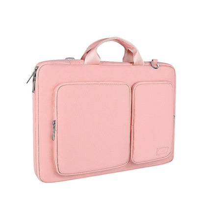 ST11 Polyester Thickened Laptop Bag, Size:14.1-15.4 inch(Pink) - 15 inch by buy2fix | Online Shopping UK | buy2fix