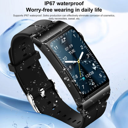 M6 1.5 inch Silicone Band Earphone Detachable IP68 Waterproof Smart Watch Support Bluetooth Call(Black) - Smart Wear by buy2fix | Online Shopping UK | buy2fix