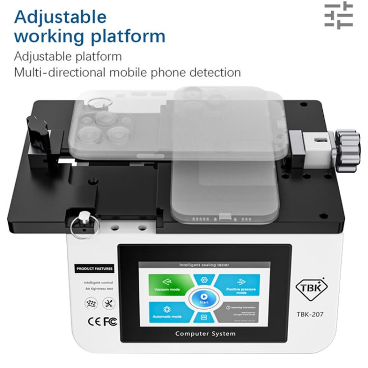 TBK-207 Portable Intelligent Air Tightness Detector Built-in Vacuum Pump(UK Plug) - Repair & Spare Parts by TBK | Online Shopping UK | buy2fix