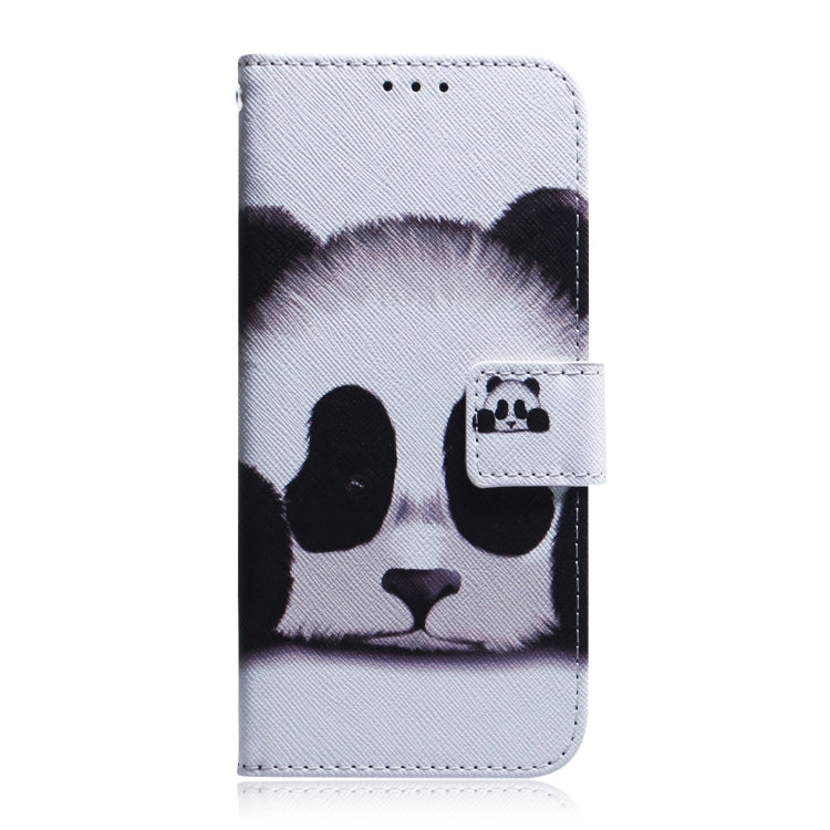 For TCL 408 Coloured Drawing Flip Leather Phone Case(Panda) - More Brand by buy2fix | Online Shopping UK | buy2fix