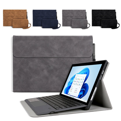 For Microsoft Surface Pro 8 Sheepskin All-Inclusive Shockproof Protective Case with Power Bag(Black) - Others by buy2fix | Online Shopping UK | buy2fix