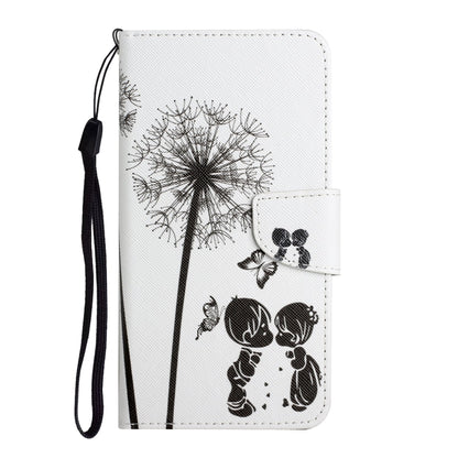 For Xiaomi Redmi Note 12 4G Global Colored Drawing Pattern Flip Leather Phone Case(Dandelion) - Note 12 Cases by buy2fix | Online Shopping UK | buy2fix