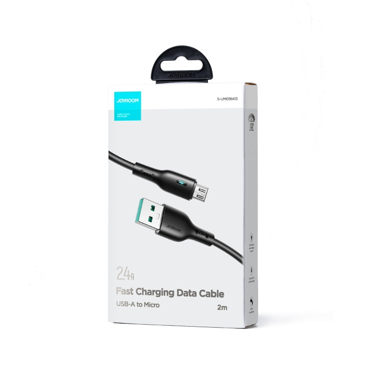 JOYROOM S-UM018A13 2.4A USB to Micro USB Fast Charging Data Cable, Length:2m(Black) -  by JOYROOM | Online Shopping UK | buy2fix
