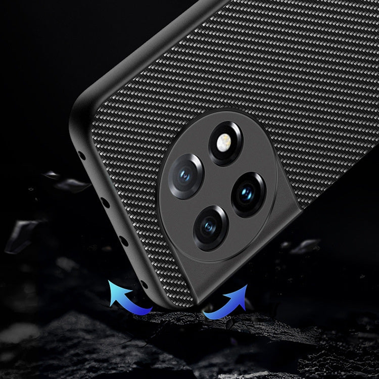 For OnePlus 11 Ultra-thin Carbon Fiber Texture Printing Phone Case(Black Blue) - OnePlus Cases by buy2fix | Online Shopping UK | buy2fix