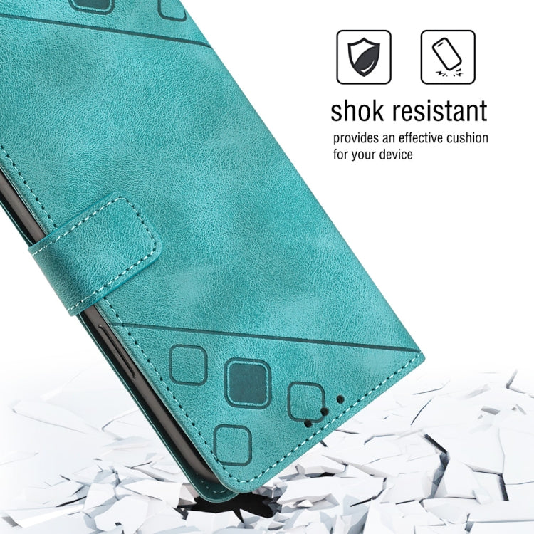 For Huawei nova 10 Skin-feel Embossed Leather Phone Case(Green) - Huawei Cases by buy2fix | Online Shopping UK | buy2fix