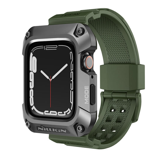 NILLKIN Ruidong Series Alloy + TPU Integrated Watch Band For Apple Watch Series SE 2&6&SE&5&4 44mm(Green) - Watch Bands by NILLKIN | Online Shopping UK | buy2fix