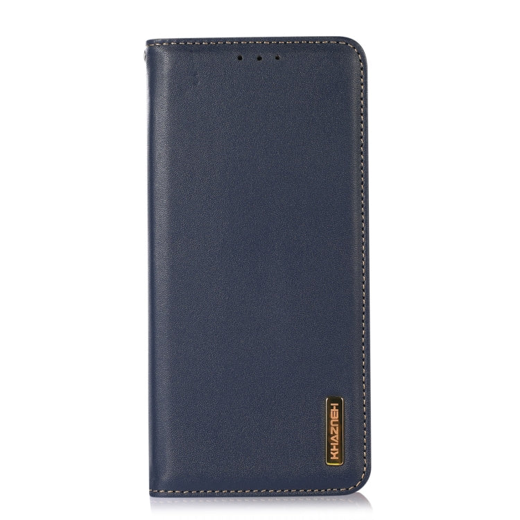 For Nokia C12 4G KHAZNEH Nappa Top Layer Cowhide Leather Phone Case(Blue) - Nokia Cases by buy2fix | Online Shopping UK | buy2fix