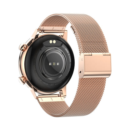 HK39 1.1 inch Smart Stainless Steel Band Watch Support Bluetooth Call/Blood Oxygen Monitoring(Gold) - Smart Wear by buy2fix | Online Shopping UK | buy2fix