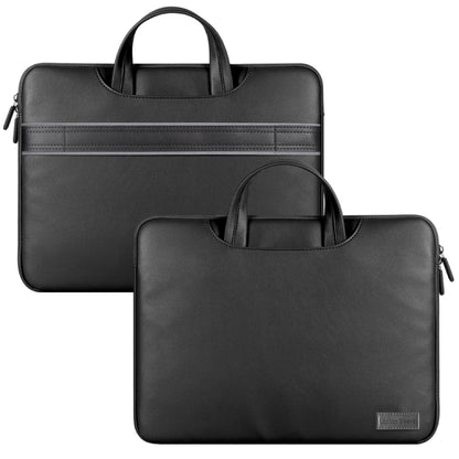 Waterproof PU Laptop Bag Inner Bag with Power Pack, Size:13 / 14 inch(Black) -  by buy2fix | Online Shopping UK | buy2fix