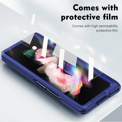 For Samsung Galaxy Z Fold3 5G integrated Shockproof Phone Case with Hinge(Blue) - Galaxy Phone Cases by buy2fix | Online Shopping UK | buy2fix