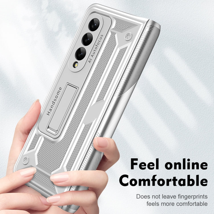 For Samsung Galaxy Z Fold3 5G integrated Shockproof Phone Case with Hinge(Silver) - Galaxy Phone Cases by buy2fix | Online Shopping UK | buy2fix