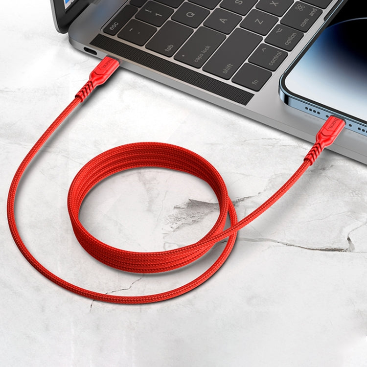 hoco X59 Victory PD 20W USB-C / Type-C to 8 Pin Charging Data Dable, Length:2m(Red) - 2 in 1 Cable by hoco | Online Shopping UK | buy2fix