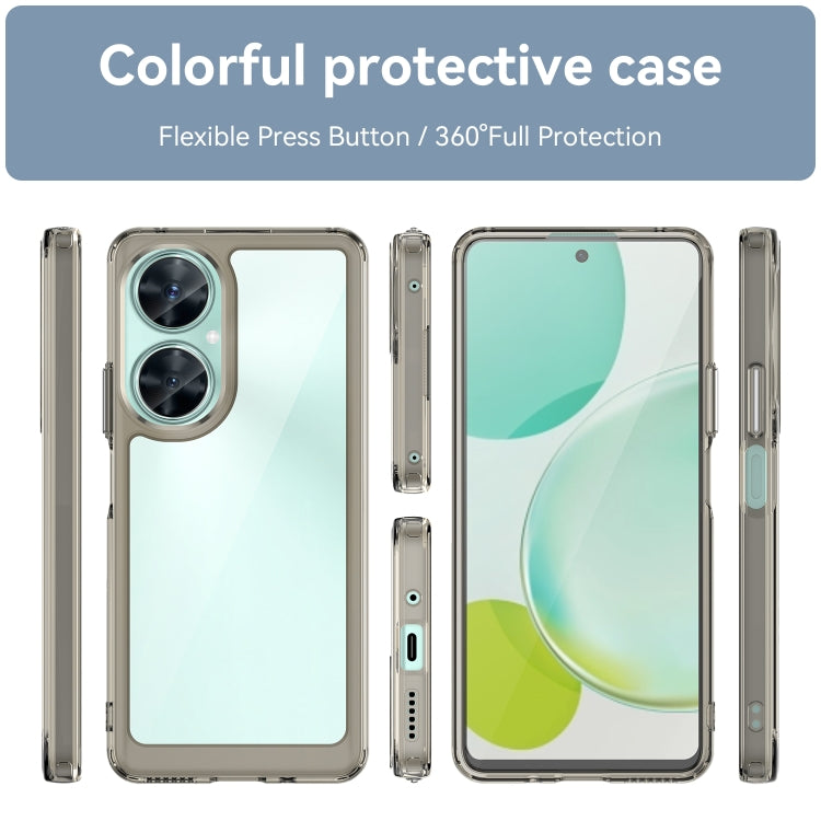 For Huawei Nova 11i Colorful Series Acrylic + TPU Phone Case(Transparent Grey) - Huawei Cases by buy2fix | Online Shopping UK | buy2fix