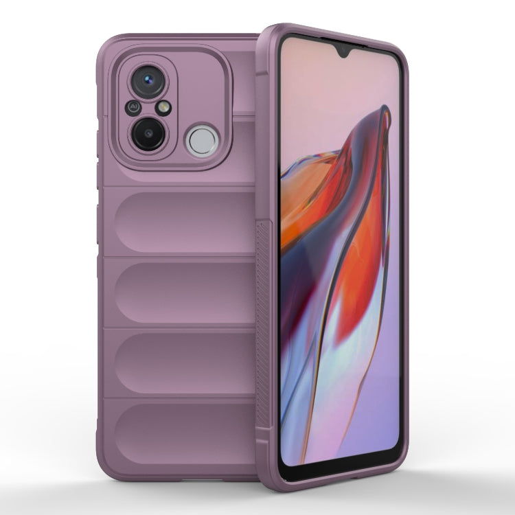 For Xiaomi Redmi 12C Magic Shield TPU + Flannel Phone Case(Purple) - Xiaomi Cases by buy2fix | Online Shopping UK | buy2fix