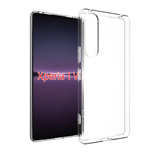 For Sony Xperia 1 V Waterproof Texture TPU Phone Case(Transparent) - Sony Cases by buy2fix | Online Shopping UK | buy2fix