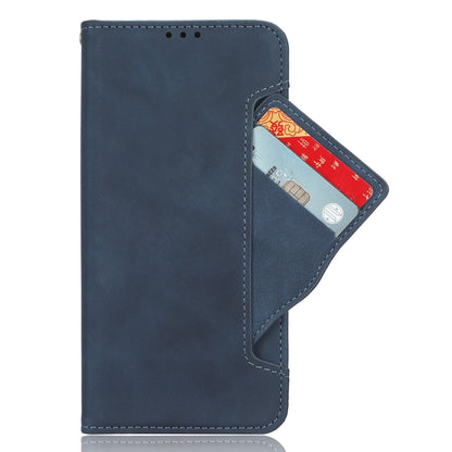 For Xiaomi Redmi Note 12 4G Global Skin Feel Calf Texture Card Slots Leather Phone Case(Blue) - Note 12 Cases by buy2fix | Online Shopping UK | buy2fix