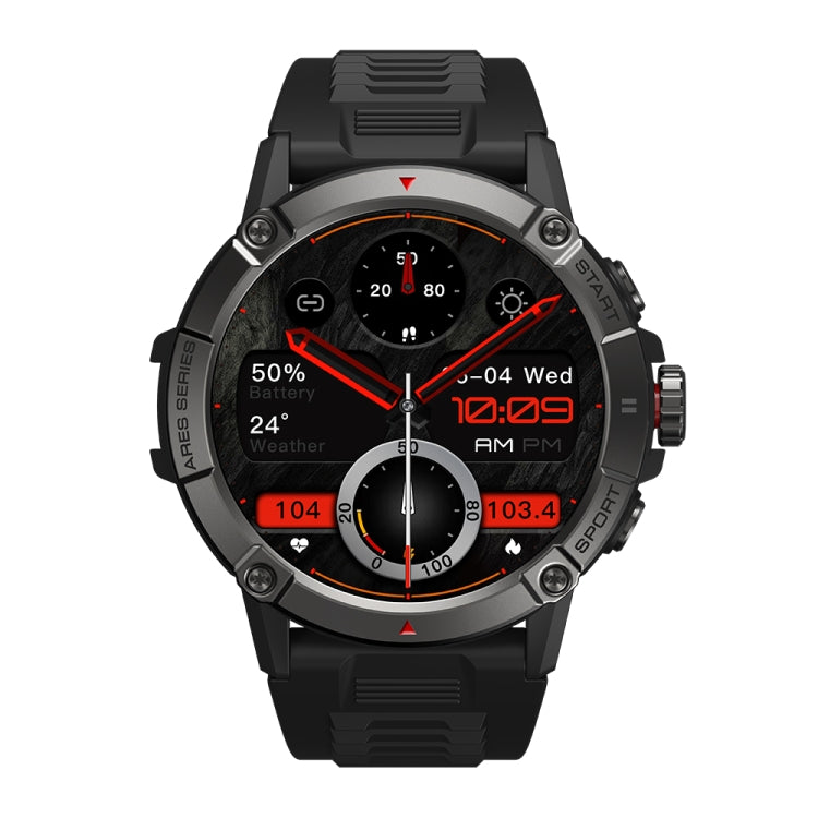 Zeblaze Ares 3 1.52 inch IPS Screen Smart Watch Supports Health Monitoring / Voice Calls(Meteorite Black) -  by Zeblaze | Online Shopping UK | buy2fix