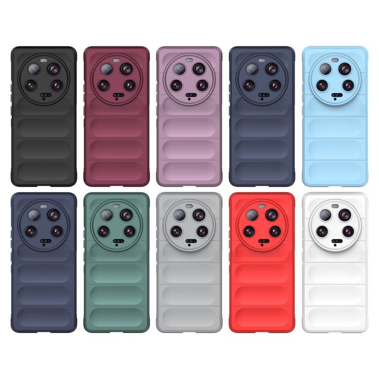 For Xiaomi 13 Ultra Magic Shield TPU + Flannel Phone Case(Dark Blue) - 13 Ultra Cases by buy2fix | Online Shopping UK | buy2fix