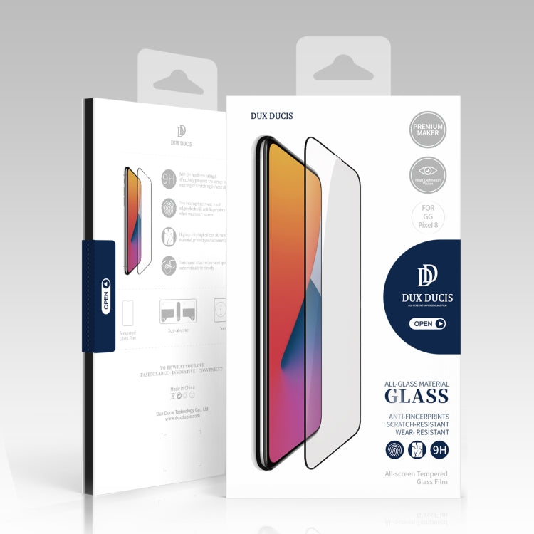 For Google Pixel 8 10pcs DUX DUCIS 0.33mm 9H Medium Alumina Tempered Glass Film - Google Tempered Glass by DUX DUCIS | Online Shopping UK | buy2fix